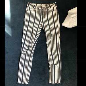 Free people mid rise striped pants